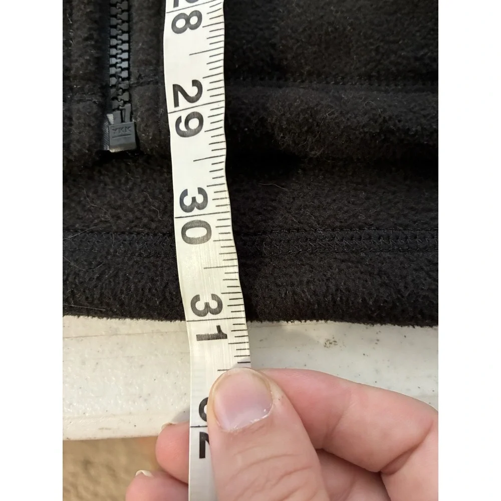 The North‎ Face Full Zip Fleece Jacket Men's L Black Fall Classic Pockets